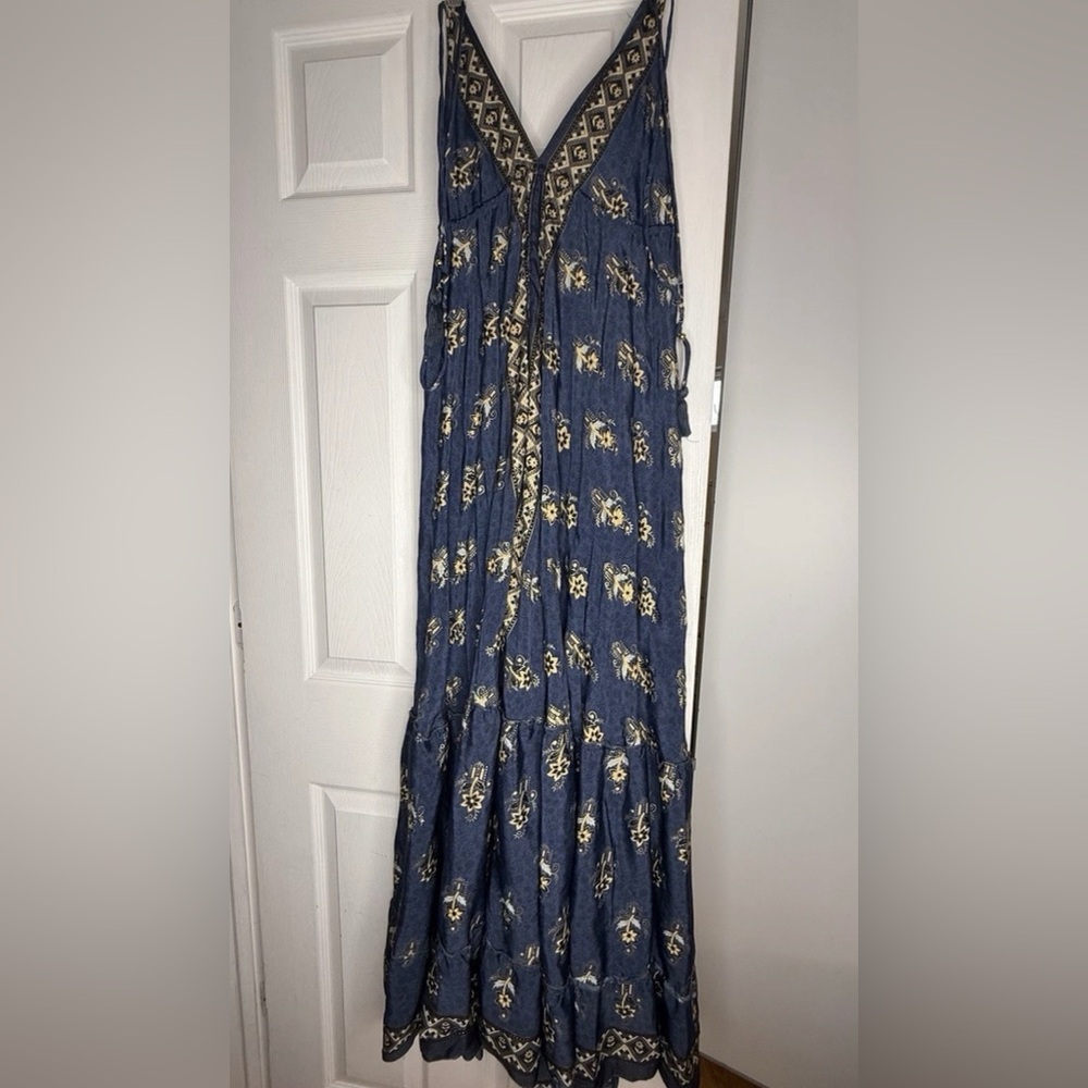 New 100% silk boho dress one size